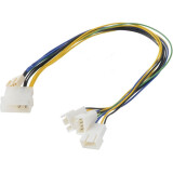 Adapter Molex - 2x 4-pin, 0.3м, Akasa AK-CB002