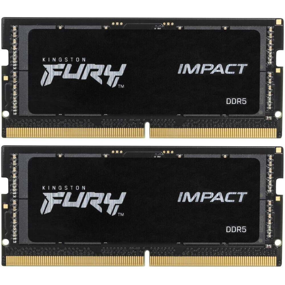 Mémoire vive 64GB DDR5 5600MHz Kingston Fury Impact SO-DIMM (KF556S40IBK2-64) (2x32GB KIT)