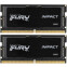 Mémoire vive 64GB DDR5 5600MHz Kingston Fury Impact SO-DIMM (KF556S40IBK2-64) (2x32GB KIT)