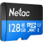 Atmiņas kartes 128Gb MicroSD Netac P500 Standard + SD adapter (NT02P500STN-128G-R)