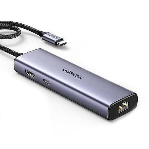 station d'accueil UGREEN 6-in-1 USB-C Grey (CM512) - 15598