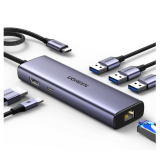 station d'accueil UGREEN 6-in-1 USB-C Grey (CM512) (15598)