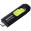 clé USB flash 64GB ADATA UC300 Black/Green - ACHO-UC300-64G-RBK/GN