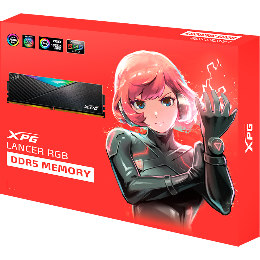 Arbeitsspeicher 32GB DDR5 6400MHz ADATA XPG Lancer RGB (AX5U6400C3216G-DCLARBK) (2x16GB KIT) - Foto 6