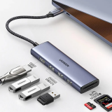 Docking station UGREEN Revodok 6-in-1 USB-C to HDMI Adapter Grey (CM511) (20956A)