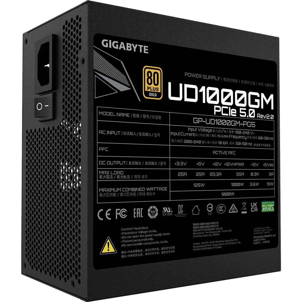 Power Supply 1000W Gigabyte GP-UD1000GM PG5 v2 - photo 3