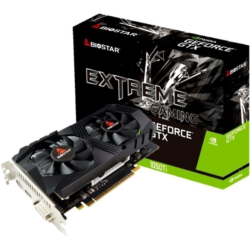 Carte graphique NVIDIA GeForce GTX 1050 Ti Biostar 4GB (VN1055TF41)