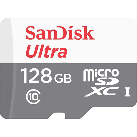 Carte mémoire 128GB MicroSD SanDisk Ultra (SDSQUNR-128G-GN3MN)