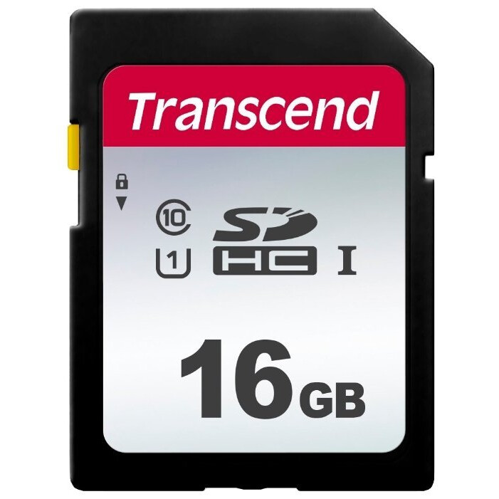 Atmiņas kartes 16Gb SD Transcend (TS16GSDC300S)