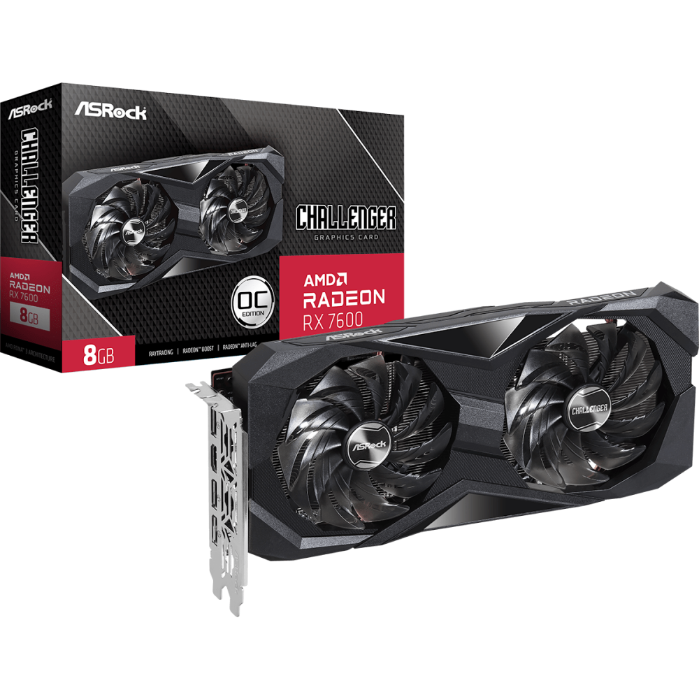 Carte graphique AMD Radeon RX 7600 ASRock Challenger OC 8GB (RX7600 CL 8GO) - photo 6