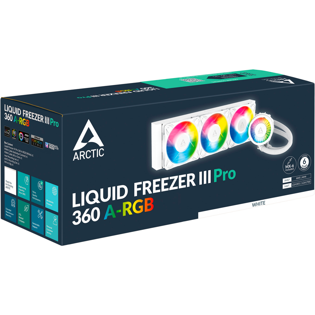 Liquid cooling system Arctic Liquid Freezer III Pro 360 ARGB White - ACFRE00188A - photo 7
