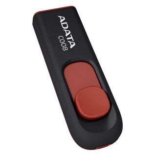 USB zibatmiņa 64Gb ADATA C008 Black - AC008-64G-RKD