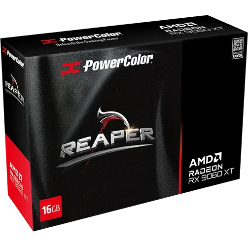 Graphics card AMD Radeon RX 9060 XT PowerColor Reaper 16GB (RX9060XT 16G-A) - photo 7