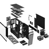 Datoru korpuss Fractal Design Define 7 Black TG Light Tint (FD-C-DEF7A-02)