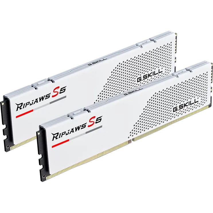 Arbeitsspeicher 64GB DDR5 5600MHz G.Skill Ripjaws S5 (F5-5600J3636D32GX2-RS5W) (2x32GB KIT)
