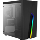 Datoru korpuss AeroCool Bolt Mini Tempered Glass Black (EN50041)
