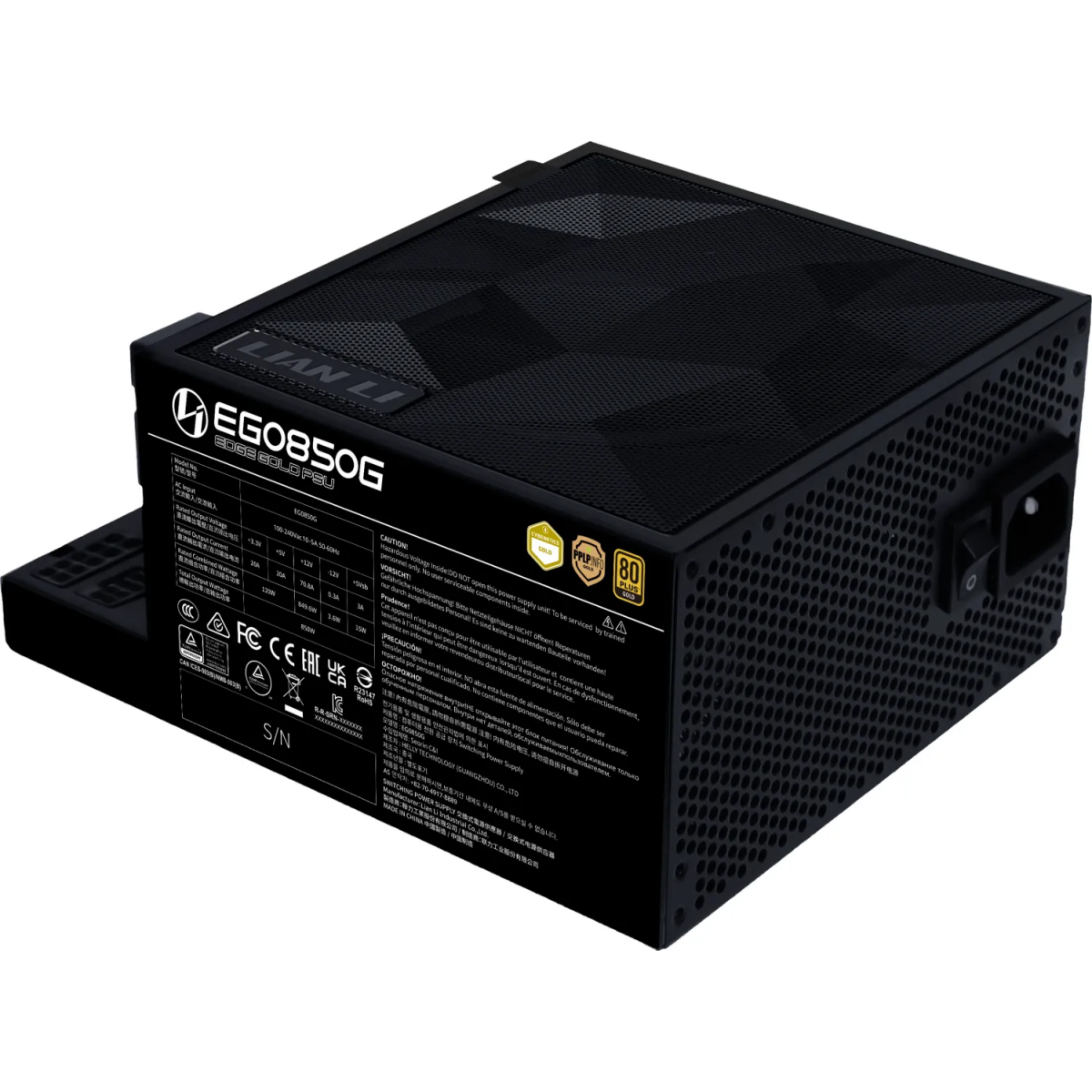 Alimentation électrique 850W Lian Li EDGE850G Black - G9P.EG0850G.B000.EU - photo 3