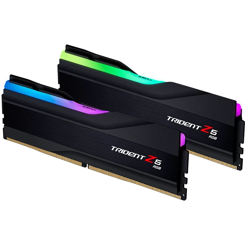Arbeitsspeicher 64GB DDR5 6000MHz G.Skill Trident Z5 RGB (F5-6000J2836G32GX2-TZ5RK) (2x32GB KIT)