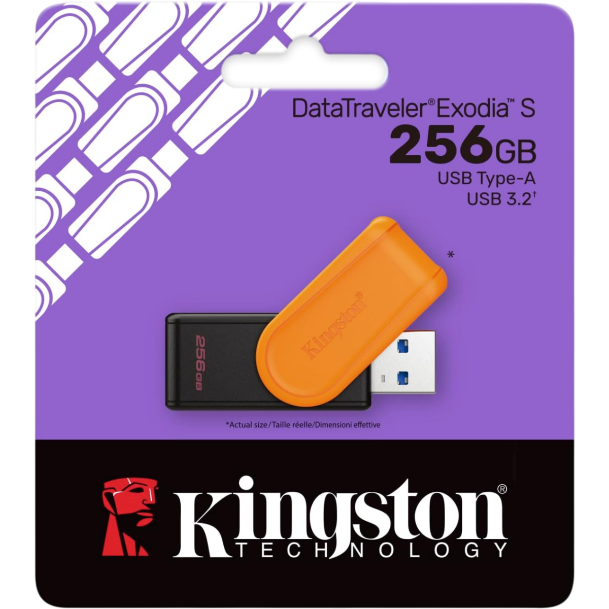 USB Flash drive 256GB Kingston DataTraveler Exodia S Black/Orange (DTXS/256GB) - photo 3