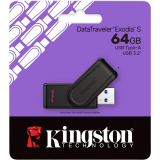USB-Flashlaufwerk 64GB Kingston DataTraveler Exodia S Black (DTXS/64GB)