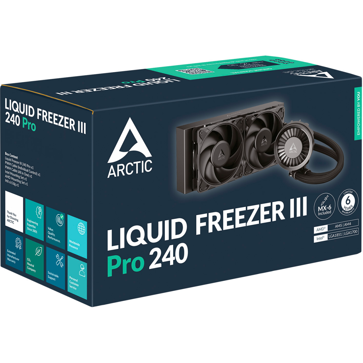 Liquid cooling system Arctic Liquid Freezer III Pro 240 Black - ACFRE00178A - photo 6