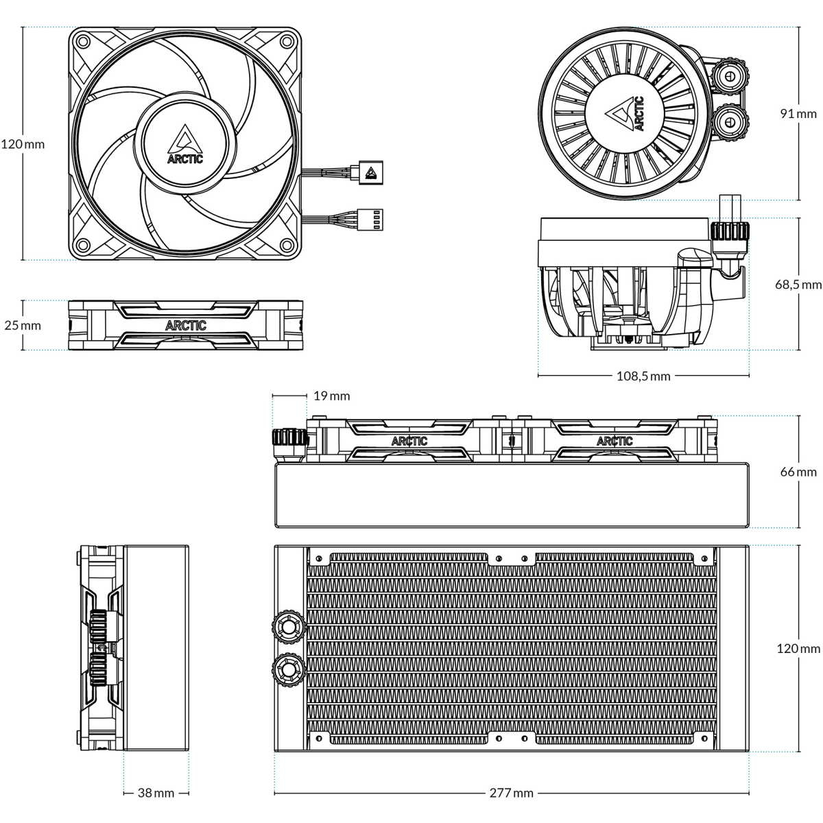 Liquid cooling system Arctic Liquid Freezer III Pro 240 Black - ACFRE00178A - photo 7