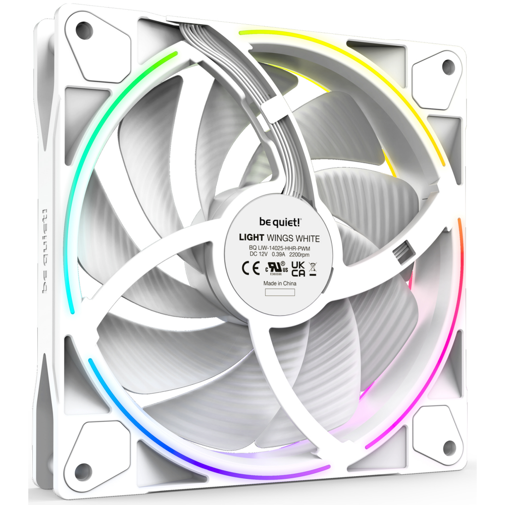 Case Fan Be Quiet Light Wings White 140mm High-speed PWM, 3 pcs - BL103 - photo 4