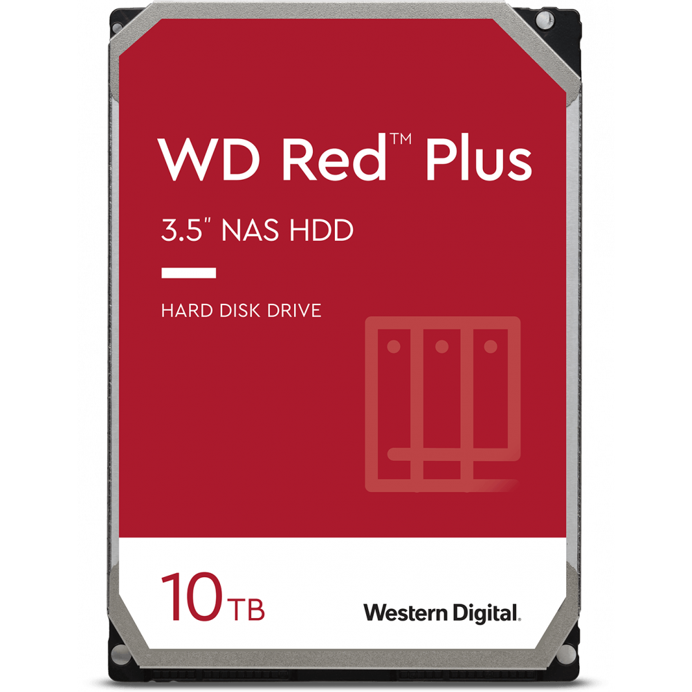 Cietais disks 10Tb SATA-III WD Red Plus (WD101EFBX)