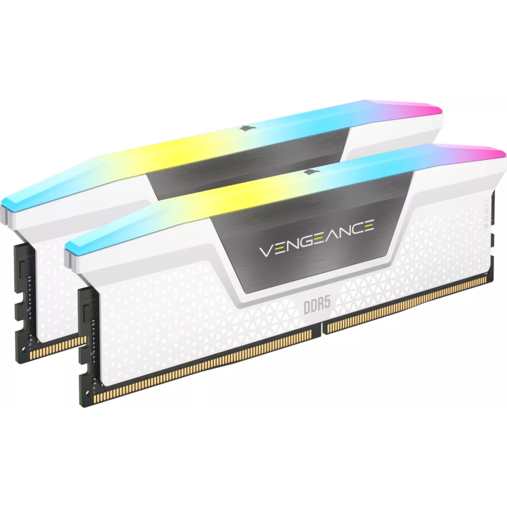 Arbeitsspeicher 32GB DDR5 6400MHz Corsair Vengeance RGB (CMH32GX5M2B6400C36W) (2x16GB KIT) - Foto 2