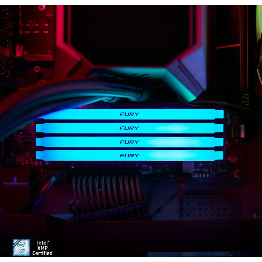 Arbeitsspeicher 32GB DDR4 3200MHz Kingston Fury Beast RGB (KF432C16BB2A/32) - Foto 5