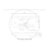 Réservoir avec pompe pour le circuit de refroidissement liquide EKWB EK-Mana G2 PC-O11D EVO DDC D-RGB Distribution Plate (3831109905630)