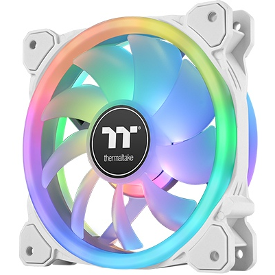 Case Fan Thermaltake CL-F145-PL12SW-A SWAFAN 12 RGB Radiator Fan White (3 Fan Pack)