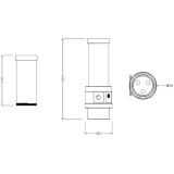 Réservoir avec pompe pour le circuit de refroidissement liquide Bykski CP-NWD5-X-CT60-V3 Black 150mm (C8-0227)