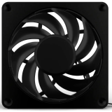 Case Fan Alphacool Apex Stealth Metal Fan 2000rpm Matte Black (13819)