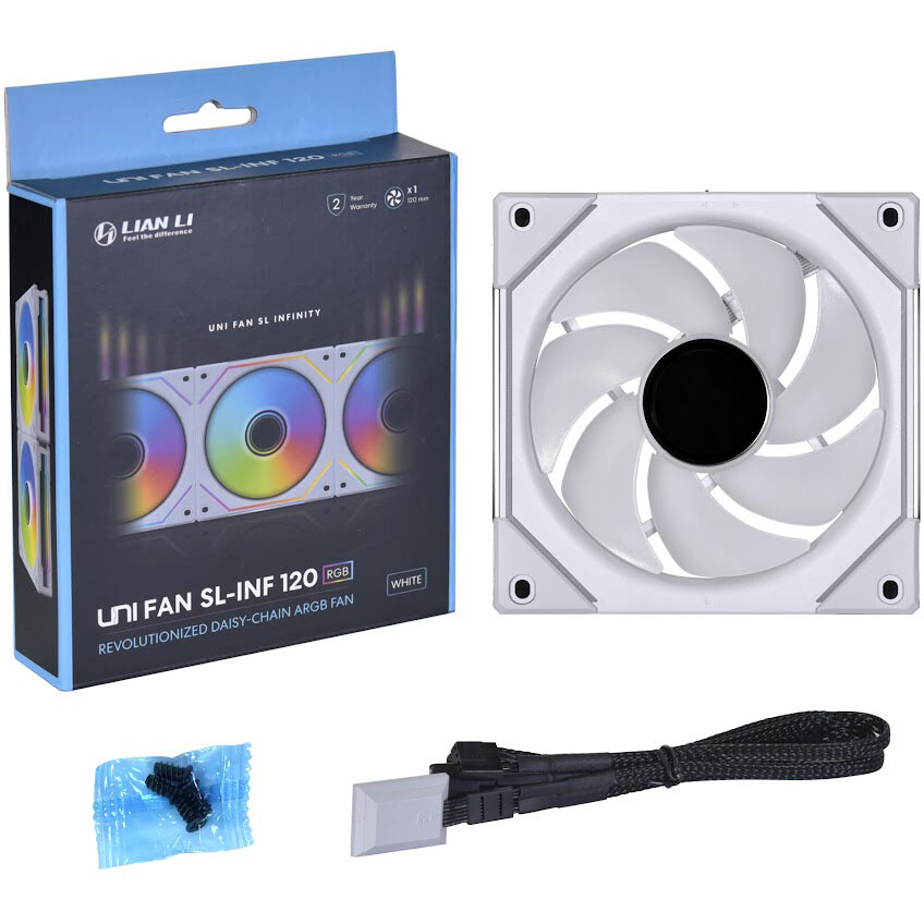 Ventilateur de boîtier Lian Li UNI Fan SL Infinity 120 White - G99.12SLIN1W.00/G99.12SLIN1W.R0 - photo 7