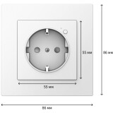 Intelligste Steckdose Aqara Wall Outlet H2 EU (WP-P01D)