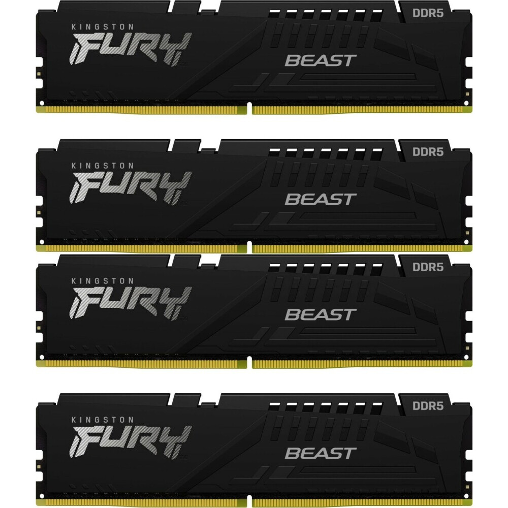 Arbeitsspeicher 128GB DDR5 5600MHz Kingston Fury Beast (KF556C40BBK4-128) (4x32GB KIT)