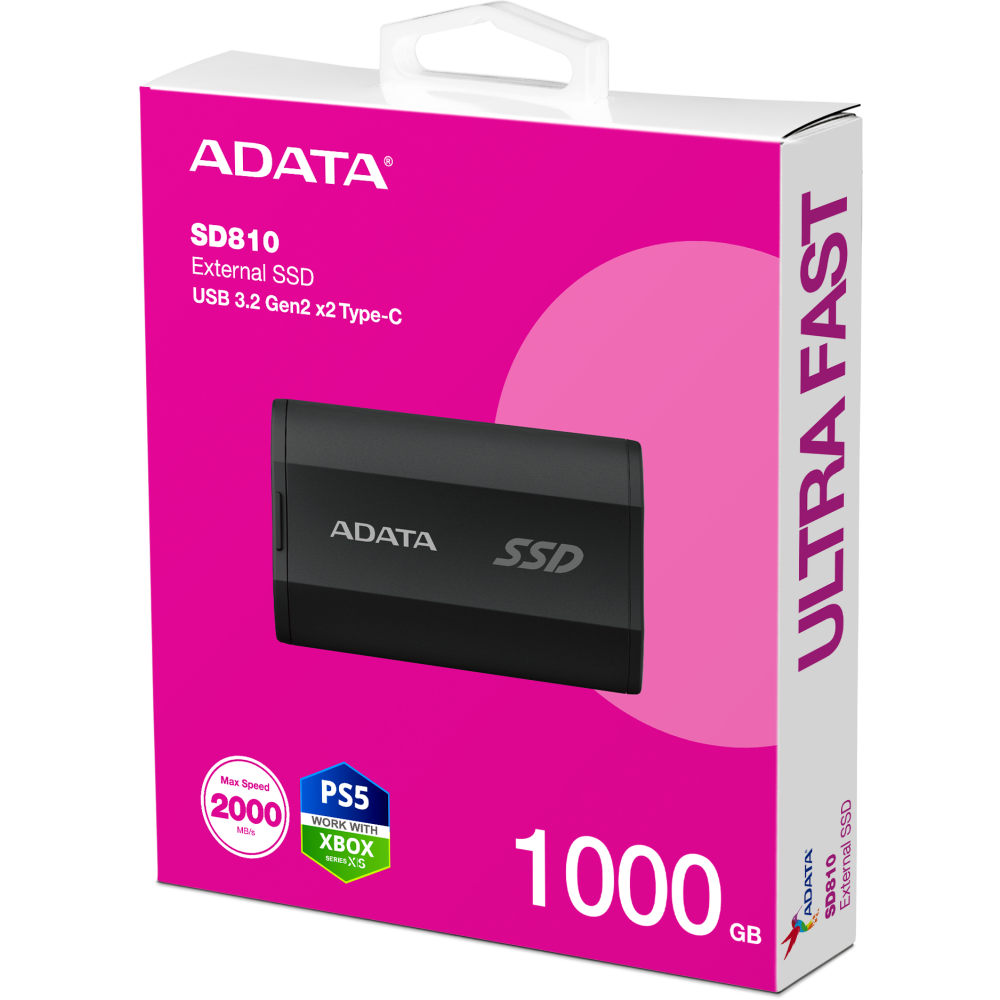Externe SSD-Festplatte 1TB ADATA SD810 Black (SD810-1000G-CBK) - Foto 5