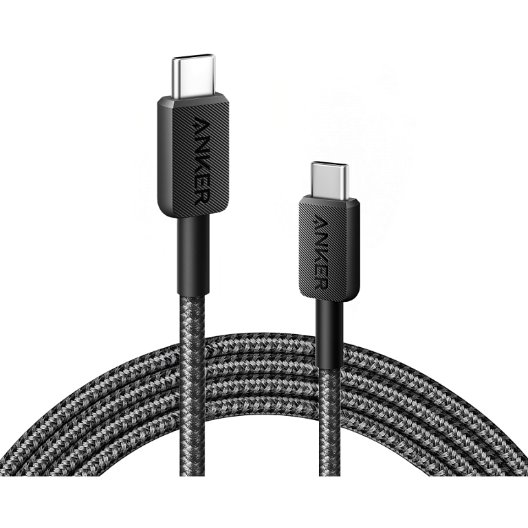 Kabel USB Type-C - USB Type-C, 0.9m, Anker 322 Black - A81F5G11