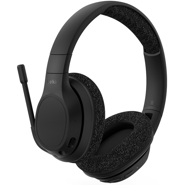 headset Belkin SoundForm Adapt Over Black - AUD005btBLK