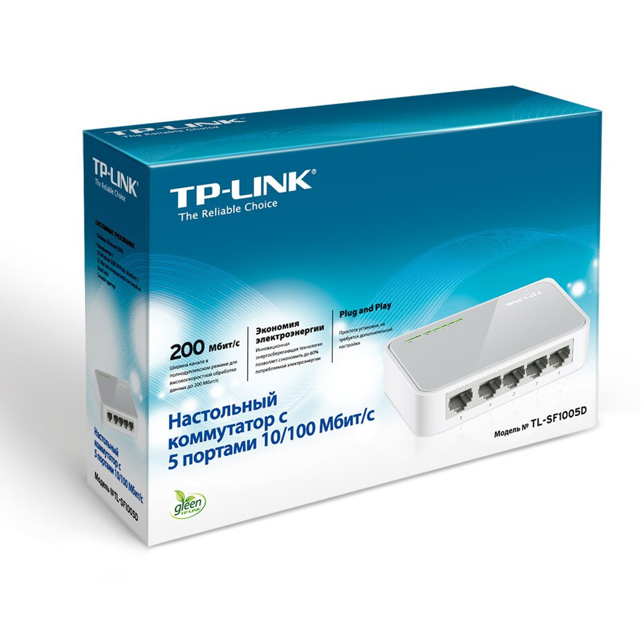 Slēdzis (komutators) TP Link TL-SF1005D - foto 7