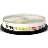 Disks CD-R Mirex 700Mb 48x Cake Box Printable (10pcs) (201458)