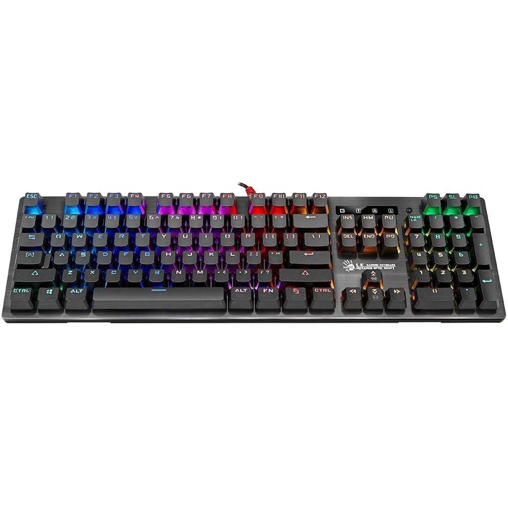Tastatūra A4Tech Bloody B820R (Blue Switches) Black - foto 4