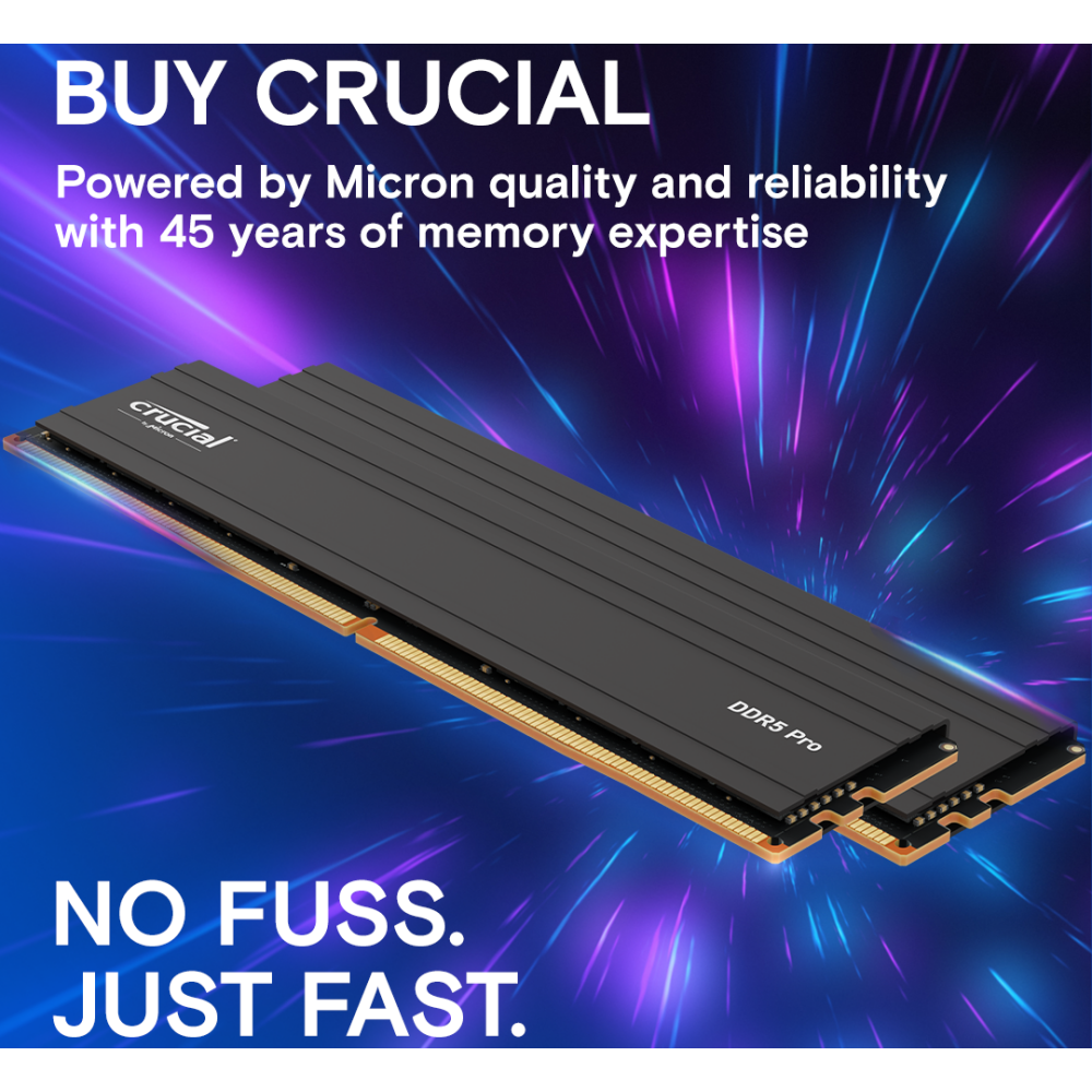 RAM 32GB DDR5 5600MHz Crucial (CP2K16G56C46U5) (2x16GB KIT) - photo 3
