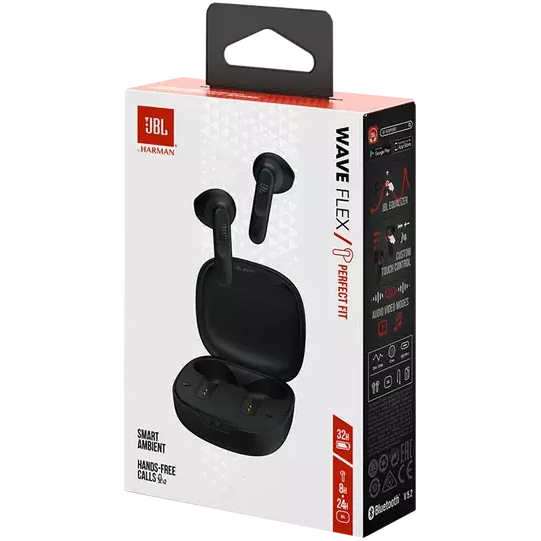 Headset JBL Wave Flex TWS Black - JBLWFLEXBLK - Foto 9