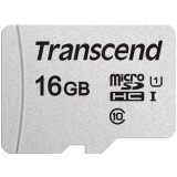 Atmiņas kartes 16Gb MicroSD Transcend (TS16GUSD300S)