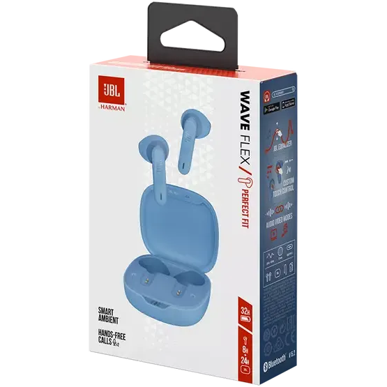 Headset JBL Wave Flex TWS Blue - JBLWFLEXBLU - Foto 10