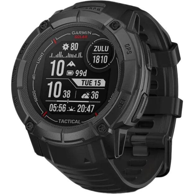 Smartuhren Garmin Instinct 2X 50 mm Solar Tactical Edition Black - 010-02805-03