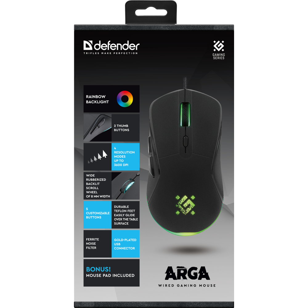 Mouse Defender Arga GM-049 Black (52049) - photo 3