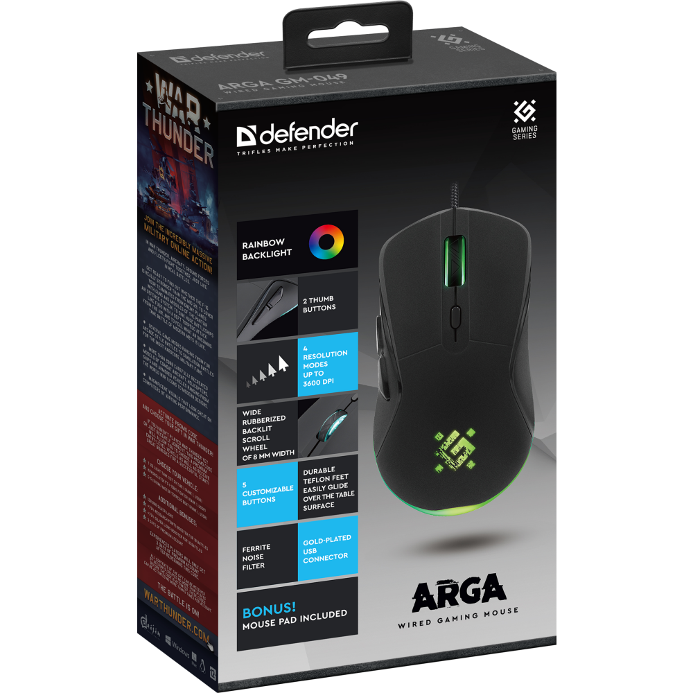Mouse Defender Arga GM-049 Black (52049) - photo 4